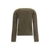 P.A.R.O.S.H. Green Raccoon Fur Sweatshirt